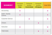 image of completed audience segmentation template